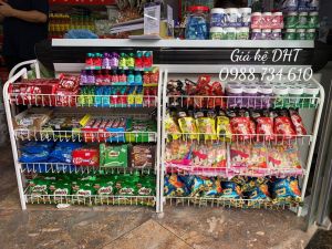 Giá kệ để hàng trước quầy tính tiền Giá kệ nhỏ trước bàn thu ngân Kệ bày đồ ăn vặtKệ để hàng mini