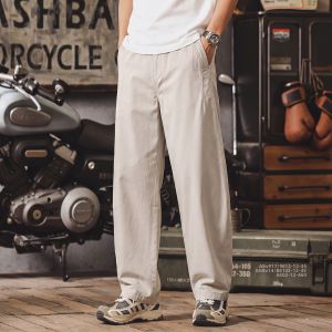 Casual American Style Straight Slouchy Comfortable Wide Leg Mens Pants