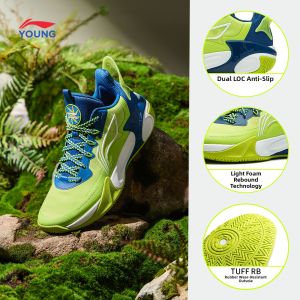 LI-NING KIDS | Soft Sole Basketball Training Shoes