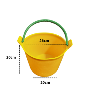 Plastic Mud Bucket Grey Bucket Cement Bucket Oxford Sand Bucket Construction Decoration Mud Plastic Rubber Bucket
