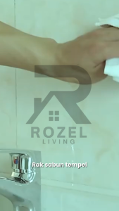 ROZEL Tempat Sabun Batang 2 Tingkat Kotak Sabun Kamar Mandi 2 Susun Rak Kamar Mandi Tempat Sabun Tempel Dinding