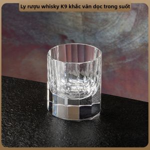 FLOWER MOO | Ly Uống Whiskey Edo Kiriko K9 Crystal Cao Cấp Quà Tặng Thủ Công