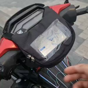 COMBO GĂNG TAY - Túi treo đầu xe máy Shipper cảm ứng điện thoại - Túi Grab đựng dt giá rẻ kèm găng tay xe máy