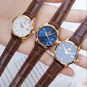 OLEVS Jam Tangan Wanita Original Kecil Anti Tahan Air Kulit Branded Analog Women Watch