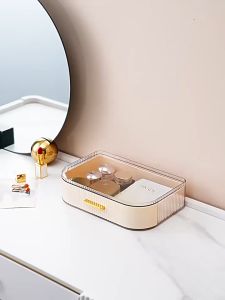 ชั้นวางเครื่องสำอาง มีลิ้นชัก กล่องเก็บเครื่องสำอาง วางซ้อนได้หลายชั้น ดีไซน์เรียบหรู 2129