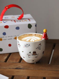 แก้วมugs ทรงหุ้มลูกปัดรูปตัวตลกสำหรับเด็กและคู่รัก แก้วดื่มน้ำ แก้วดื่มเครื่องดื่ม แก้วกาแฟ แก้วน้ำมัน แก้วเลมอนอัดก้อน ชุดของขวัญวันเกิด