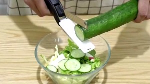 2 IN 1 FOOD CHOPPER CLEVER CUTTER STAINLESS STEEL