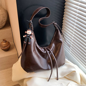 กระเป๋าถือทรงสี่เหลี่ยม ความจุขนาดใหญ่ กระเป๋าสะพายไหล่ข้างเดียวแบบลำลองสำหรับผู้หญิง กระเป๋าถือแบบ Tote ทรงสี่เหลี่ยมแบน กระเป๋าถือ PU ความหนาแน่นต่ำ