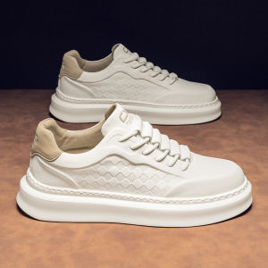 รองเท้าผ้าใบลำลองสำหรับผู้ชาย LOUISPRO 2025 รองเท้าบอร์ดแบบสวมหัวกลม พื้นยางนุ่ม ทรงพื้นหนา สวมใส่สบาย ทรงฤดูร้อน