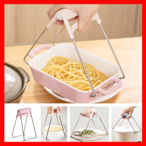 Kẹp Gắp Chống Nóng Chén Bát Dĩa Nồi Inox Kẹp Đồ Nóng