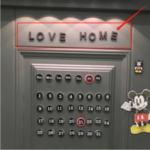 DIY Entry Door Transformation Magnetic Mid-Ancient Perpetual Calendar Refrigerator Magnet Calendar Schedule Wall Sticker Creative Desk Calendar