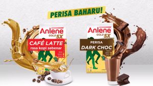ANLENE Gold 5X High Calcium High Protein Café Latte Milk Powder Susu Tepung 奶粉 (550g)