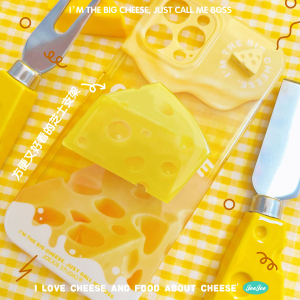JoeJoe Original Cheese Inflatable Adhesive Cute Desktop Mobile Phone Stand Compatible with Apple Huawei Universal Female Version