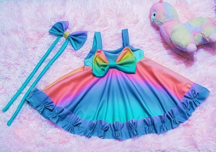Rainbow Sparkle Unicorn Dress