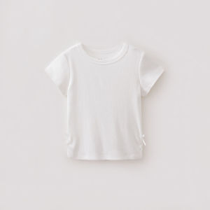 Marc&Janie | Sweet Bow Stretchy Ribbed Girls T-Shirt