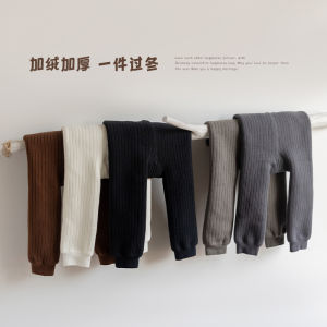 Girls Leggings Winter Fleece-lined Thick Pantyhose Childrens Korean Style Western Style Baby Girl Childrens Winter Stockings