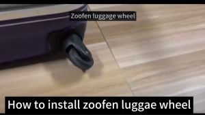 1 Pair Suitcase Wheel Replacement Dual Roller Swivel Universal Wheel Black