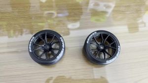 RS | RC Drift Tires and Plastic Wheels Rims Rally Racing Tyres 12mm Hex for 1:10 Scale On Road Touring Street Car Tamiya HPI KYOSHO