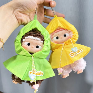 Baby clothes only] Black play baby clothes OZAI vinyl blind box doll clothes small raincoat poncho baby clothes cute