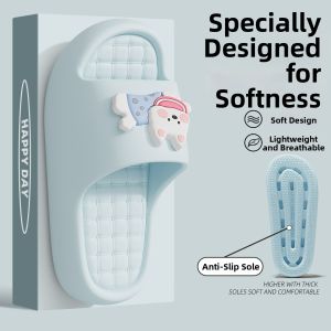 BAIMUQINGCHEN | Non-slip Odor-resistant Comfortable Slippers EVA Thick Sole