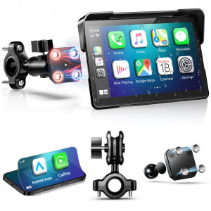 5-6-7 inch Wireless Motorcycle CarPlay Android Auto Compatible with All Models Portable GPS Navigation Dashboard Fit For ZX Moto