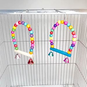 เล่นฝึกทักษะนก ชิงช้านก ลูกบอลนก ของเล่นกระดิ่งนก ของเล่นสัตว์เลี้ยงขนาดเล็ก