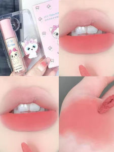 ลิปสติกเนื้อแมตต์สีชมพูส้มน้ำแข็ง ลิปมันเนื้อแมตต์เนื้อบางๆ สำหรับผู้หญิงวัยรุ่น ผลิตภัณฑ์เครื่องสำอางที่เพิ่มพลังงานให้แก่ผิว