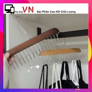 Móc Treo Đa Năng 8 Chấu - Móc Gỗ 8 Chấu Treo Đồ Lót Khăn Thắt Lưng Áo Chống Trượt Bằng Thép Không Gỉ Đa Năng Tiện Lợi