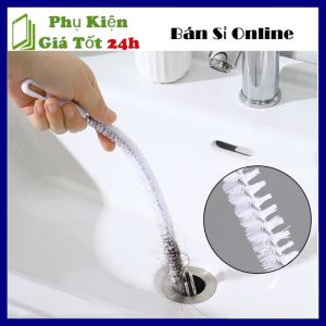 Cây Thông Công  Cọ Thông Tắc Cống CƯỚC SỢI XOẮN Ngăn Nghẹt Cống Bồn Cầu Bồn Rửa Chén Lavabo...Dài 60cm - Cây Móc Rác Tóc Đa Năng / Dây Gắp Rác - Bàn Chải Vệ Sinh Nhà Tắm