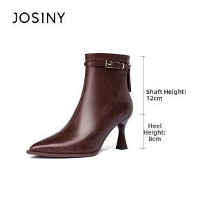 Josiny | Trendy Pointed Fashion Boot Elevate Height