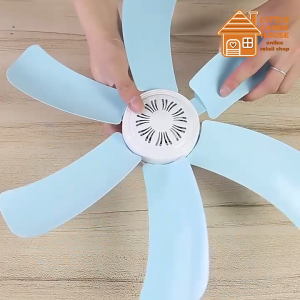 Portable 6 Blades 180° Adjustable Clip Fan Electric Bedside Wall Mount Mini Fan Desktop 5 Leafs Fan