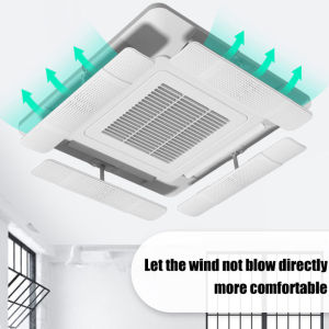 Air Deflector Conditioner Wind Deflector Air Circulation Windshield Air Cooler Shield Wall Mounted Air Outlet Deflector Anti Direct Windproof Air Guide Cover