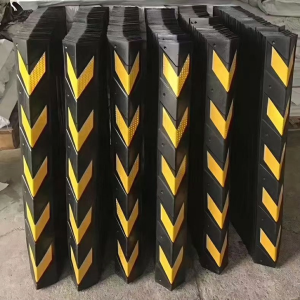 100cm Industrial Rubber Corner Guard Reflective Edge Protector for Warehouse Construction Site