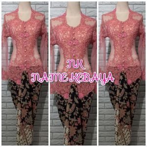 set kebaya pesta kebaya wisuda kerah sunda kebaya abg kebaya termurah + longtorso dan rok lilit