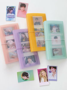 Transparent Binding Photo Album Collection Book 3 Inch Card Storage Organizer Ticket Arrangement Photographic Storage Album