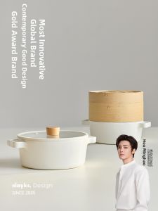 Olayks | Titanium Ceramic Nonstick Fluorine Free Thickened Double Handle Pot
