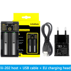 LiitoKala Lii-202 Smart Lithium-Ion Battery Charger for Models 18650 26650 16340 14500 General-Purpose Charger