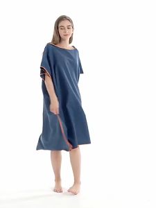【Bestselling Product】 Blissful Mens Womens Changing Robe Towel Bath Hooded Beach Towel Poncho Bathrobe Towel