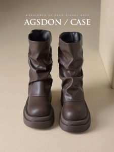 Agsdon | Summer Autumn Thick Sole Stacked Leg Martin Boots
