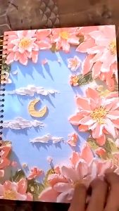 16K World-famous Oil Painting Spiral Hardbound Painting Coil Notebook B5 302 Page notebook College Big thick notebook