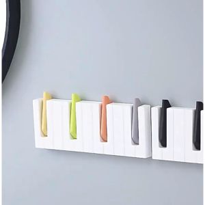 ตะขอแขวนของ ที่แขวนของติดผนัง รูปเปียโน ตะขอ4ตัว บริษัท BSShop