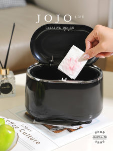 Thùng Rác Hai Lớp Có Nắp Mr. Grocery PD. L. Đồ Dùng Gia Đình Thùng Rác Để Bàn Bằng Giấy Thùng Đựng Rác Bằng Nhựa ABS Dung Tích 4L