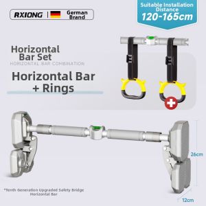 REXUELONG | Indoor Pull-Up Training Bar No-Drill Adjustable Door Frame Home Gym Equipment