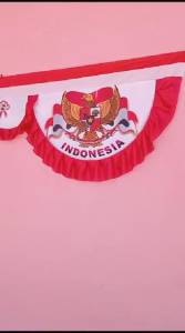 AYSANTARA Bendera Background Garuda Merah Putih Panjang 10 Meter Banyak Motif