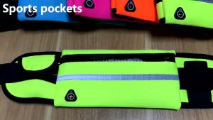 Waterproof Running Waist Bag Mobile Phone Pocket Pack Pouch Belt Bag Purse Camping Hiking Sport Bag Black