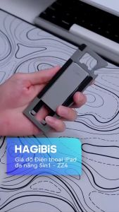 HAGIBIS Giá đỡ điện thoại đa năng 5-in-1 | Hợp kim Aluminum Alloy | Gập gọn bỏ túi tiện dụng