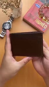 Ví ngang nam da bò EPSOM cao cấp nhỏ gọncất tiền thẻ tiện lợi VN36-Bảo hành 12 tháng