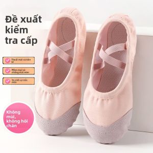 JIFANPAUL | Giày Đế Mềm Cho Người Lớn Tập Múa Ballet Cổ Điển Trung Quốc Màu Hồng Đặc Biệt