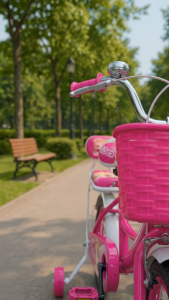 TEEMO 14 & 16 Inch Bicycle Children Princess Kids 4 wheels Road Bike Outdoor Ride Adjustable Seat Basikal Kanak-Kanak - Fulfilled by TEEMO SHOP