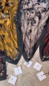 Kerudung segi empat motif Bunga terbaru 2024 Nala Series journeyyBahan Voal  Hijab segiempat viral